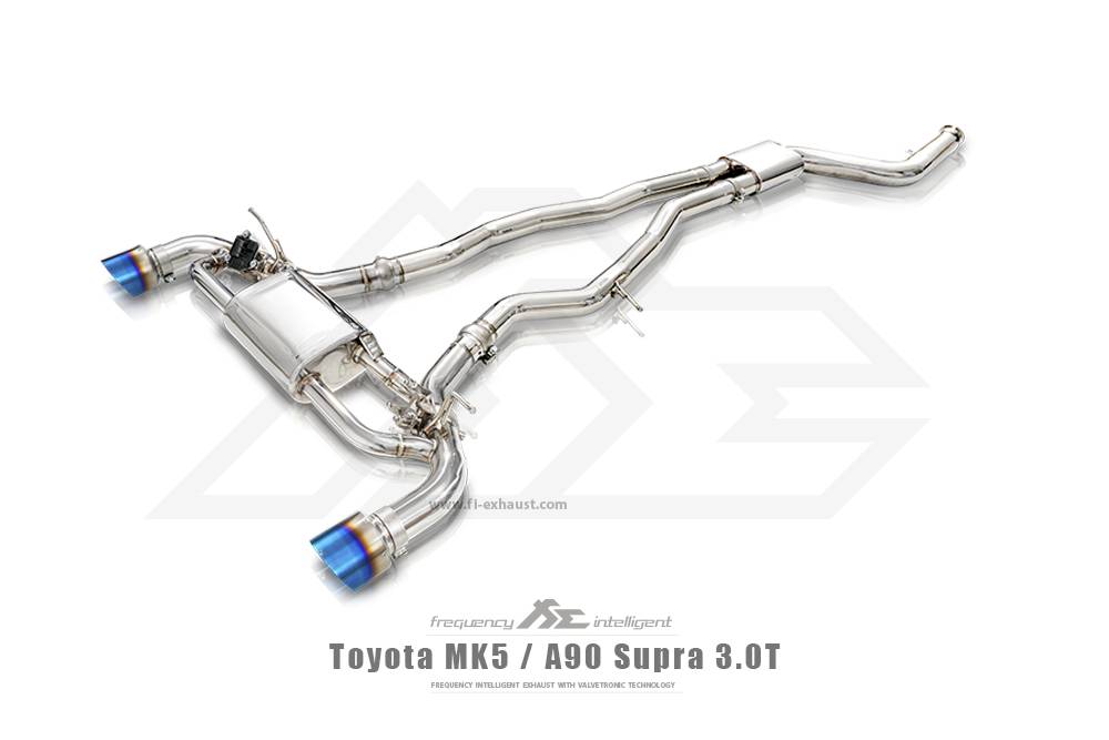 A90 Supra 3.0T 89mm FI 排氣管 Downpipe 當派 全段 中尾段