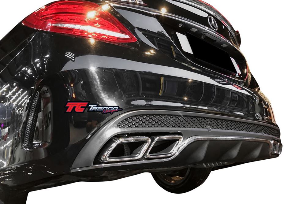 MC20508 <BR> W205 C63 後下巴總成 AMG保桿 <BR> 適用:AMG保桿 <BR> 材質:ABS