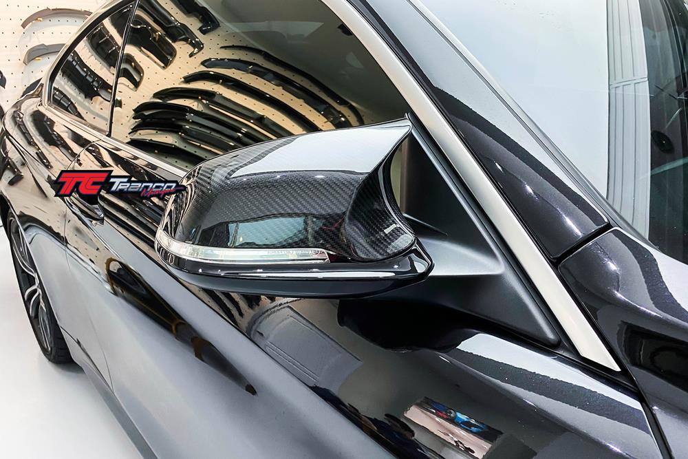 BU13<br>   F34 3GT 6件式 M4 後視鏡蓋 替換式 全碳 <br>  適用:F34 3GT<br>   材質:全碳