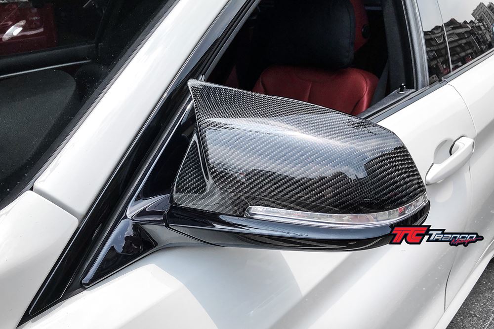 BU04 <BR> F22 M4 後視鏡蓋 替換式 全碳  <BR>適用:F22  <BR>材質:全碳