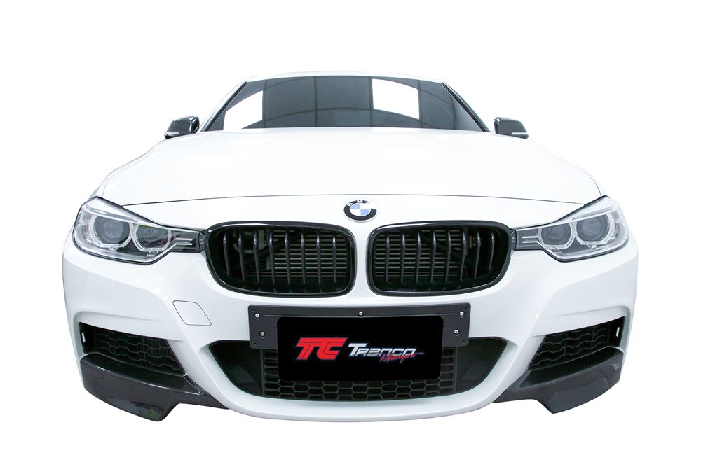 B33002 <BR> F30/31 P 前定風翼 FOR M 保桿 <BR> 適用:M Sport/ M tech保桿  <BR>材質:碳纖維