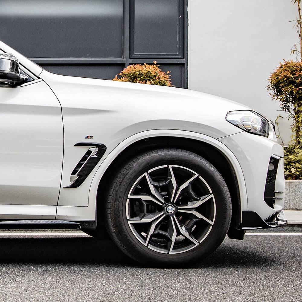 G01 G02 LCI G08 iX3 碳纖維 葉子板飾條