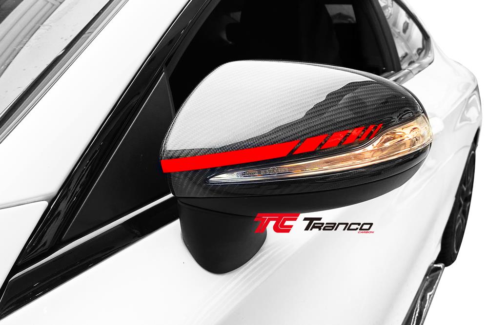 MU15  <br> W253 GLC 後視鏡蓋 替換式 E 紅邊 全碳  <br> 適用:W253  <br> 材質:全碳