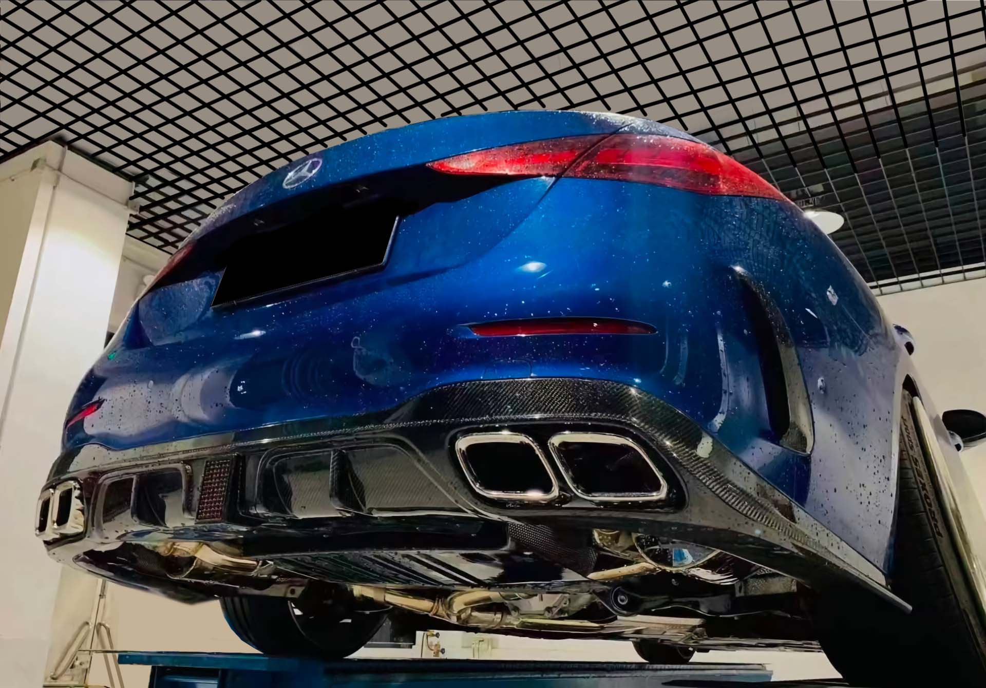 W206 後保桿風刀