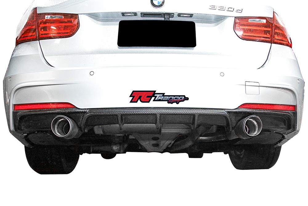 B33008 <BR> F30/31 P 後下巴 (雙邊單出) FOR M 保桿  <BR>適用:M Sport/ M tech保桿 <BR> 材質:全碳