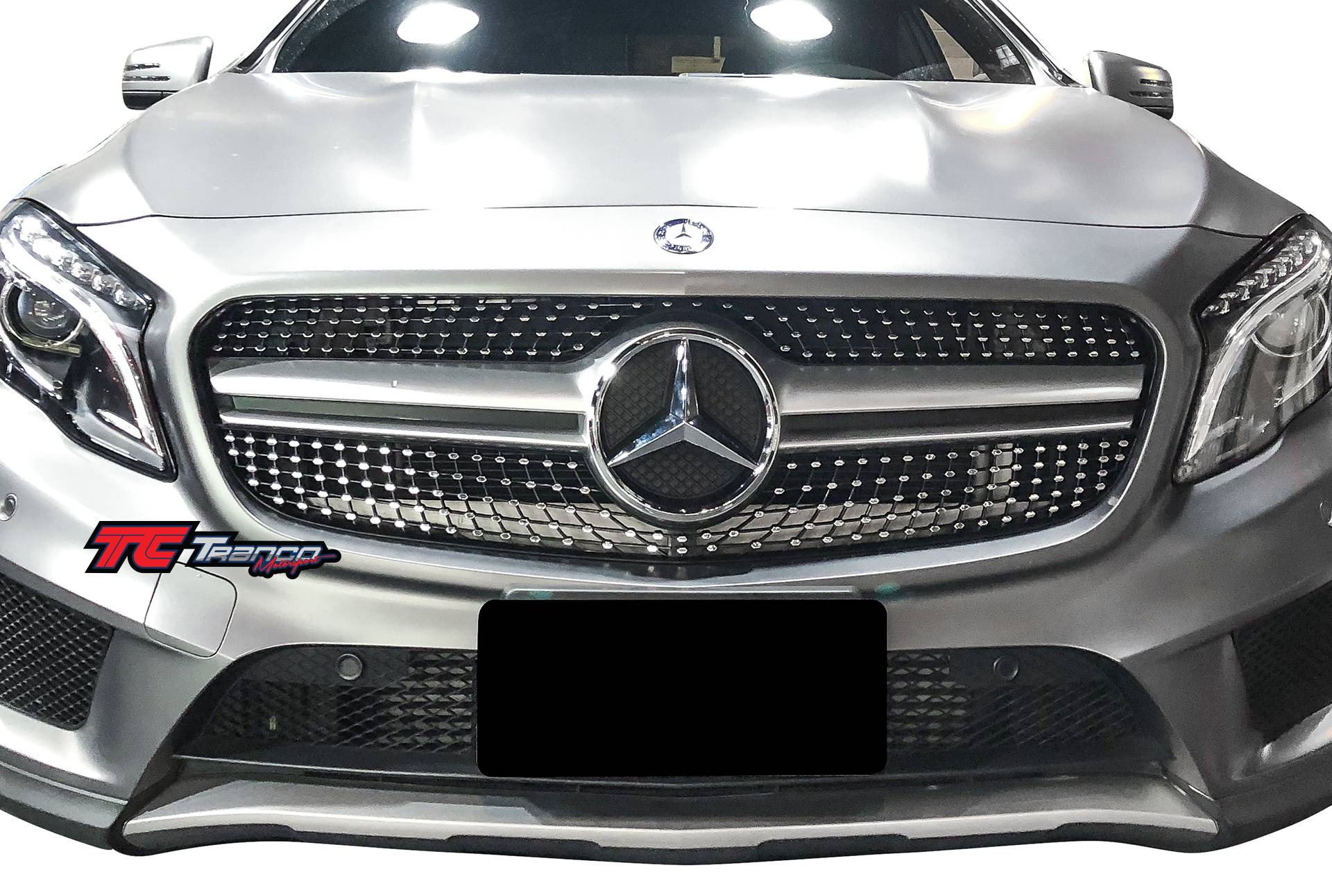 W156 GLA 滿天星 銀色 水箱罩