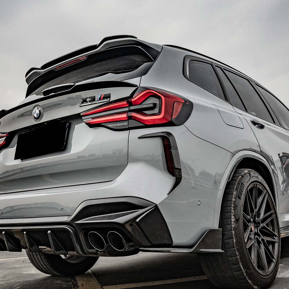 F97 X3M LCI 碳纖維 後保風刀