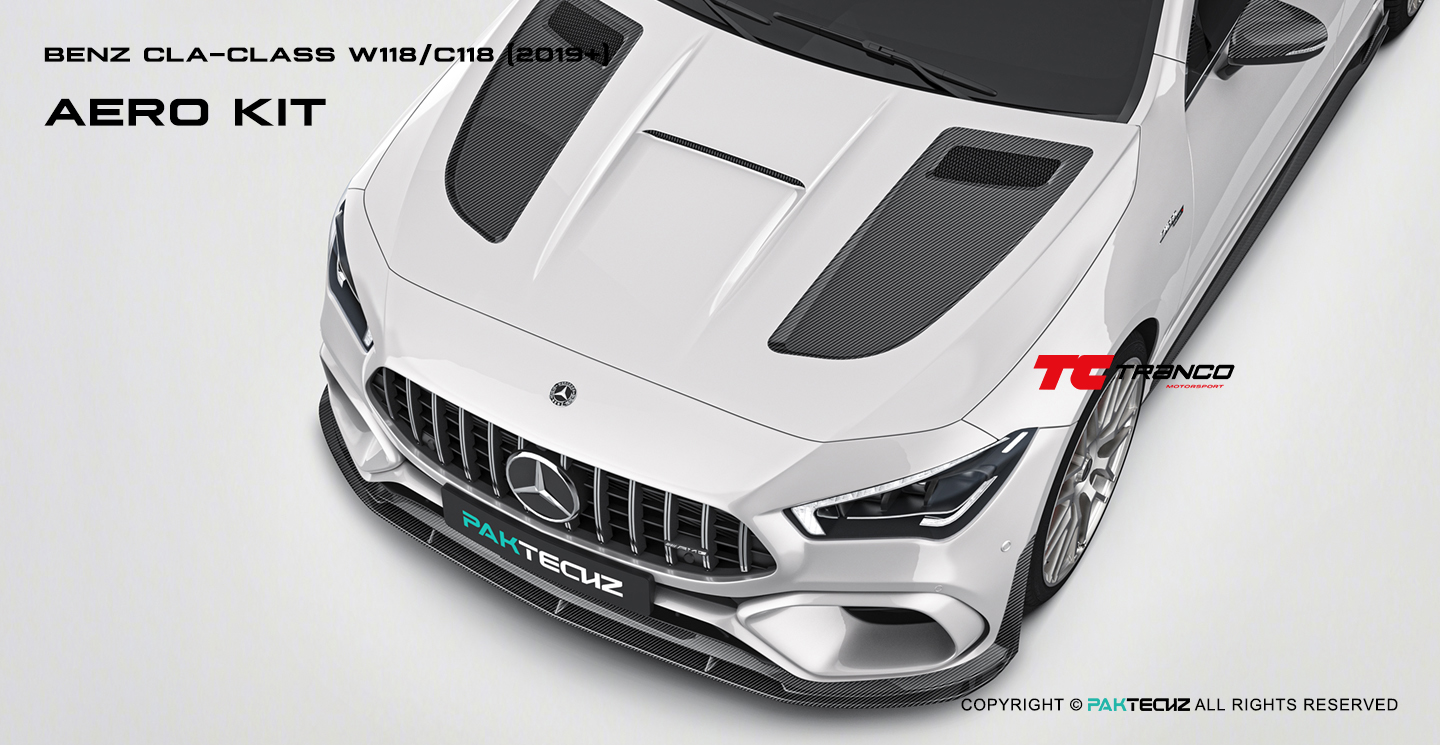 CLA C118 CLA45 Paktechz 碳纖維 引擎蓋