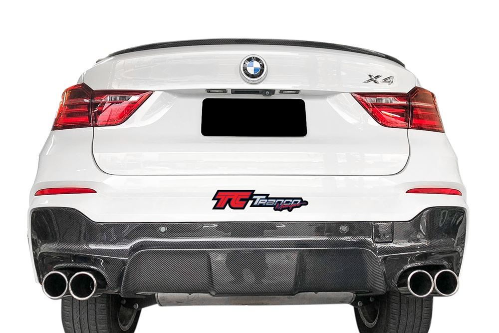 BX42608 <BR>  F26 D 後下巴 4出 FOR M保桿 <BR>  適用:M SPORT/ M TECH保桿 <BR>  材質:碳纖維