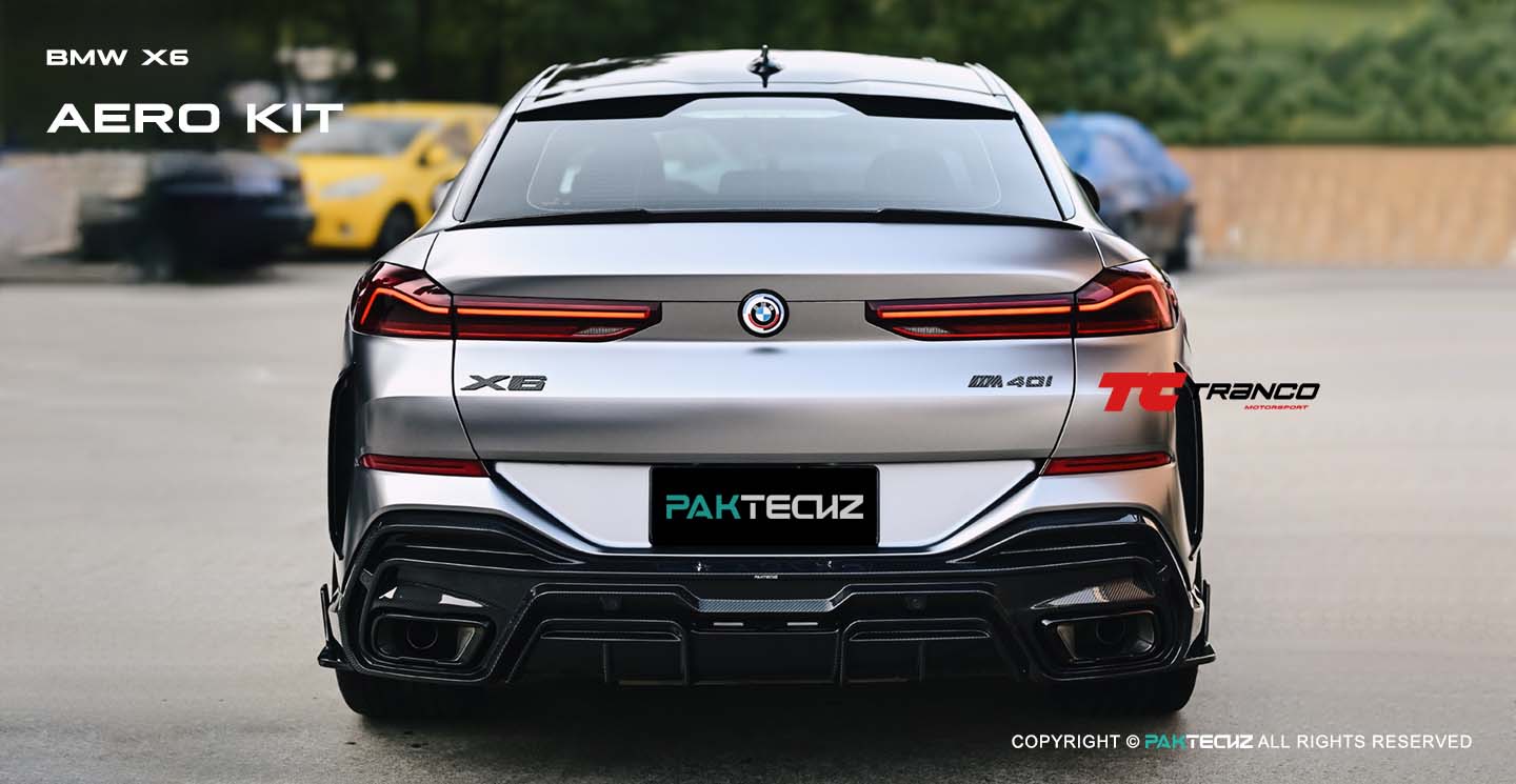 G06 X6 LCI Paktechz 碳纖維後保風刀