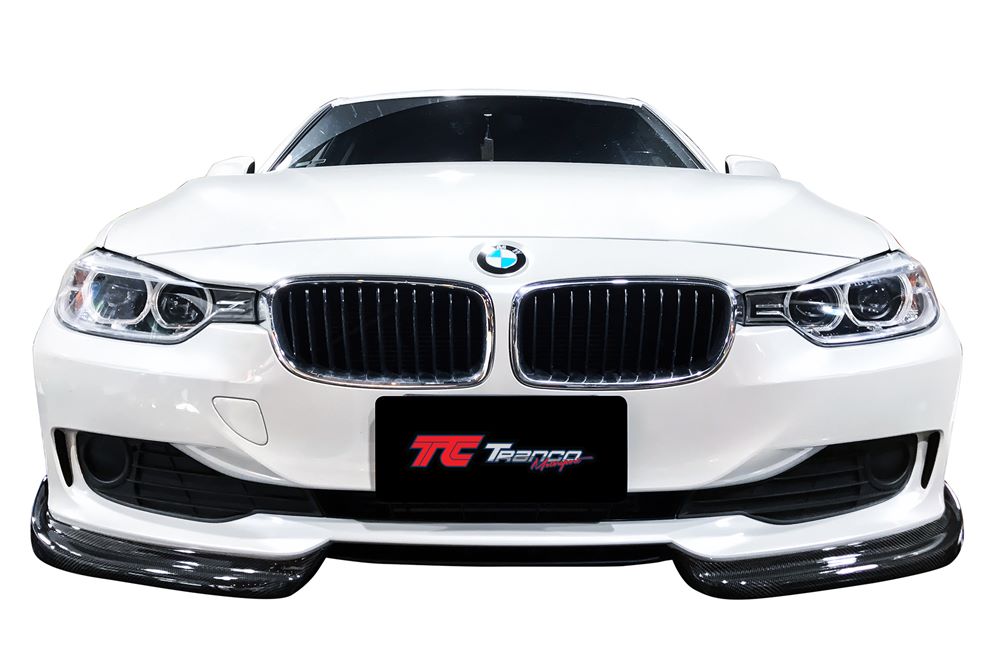 B33005<BR>  F30/31 前定風翼 FOR 原廠保桿 <BR> 適用:原廠保桿 非M sport保桿 <BR> 材質:碳纖維