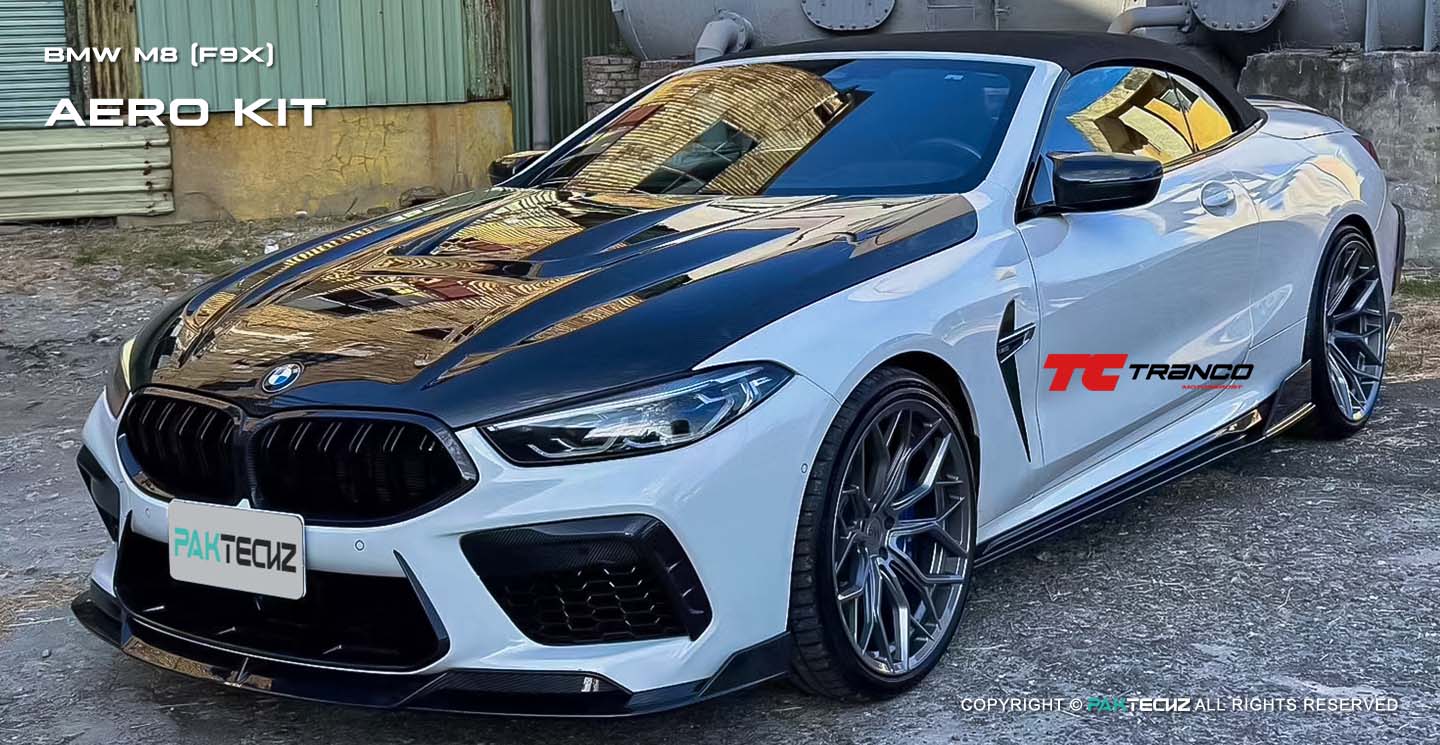 F91 F92 F93 M8 Paktechz 碳纖維前保飾條/風刀