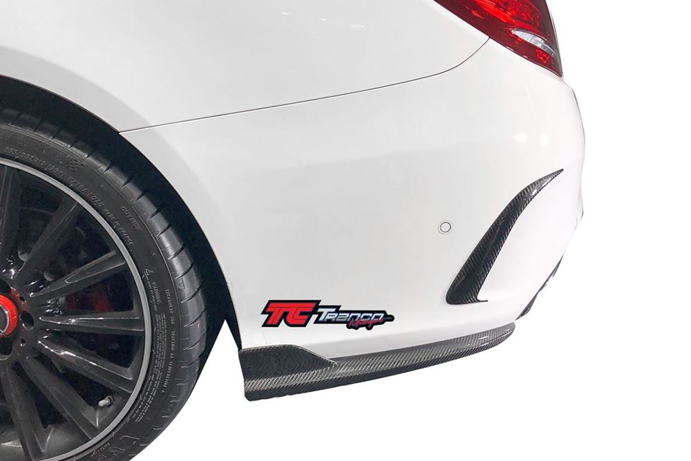 MC20533 <BR> W205 後保定風翼 翹版 AMG/C63保桿  <BR>適用:AMG/C63保桿 <BR> 材質:碳纖維
