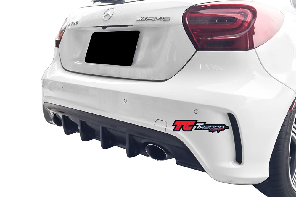 MA17608 <br> W176 後下巴 (雙邊單出) AMG保桿 <br> 適用:AMG保桿 <br> 材質:碳纖維