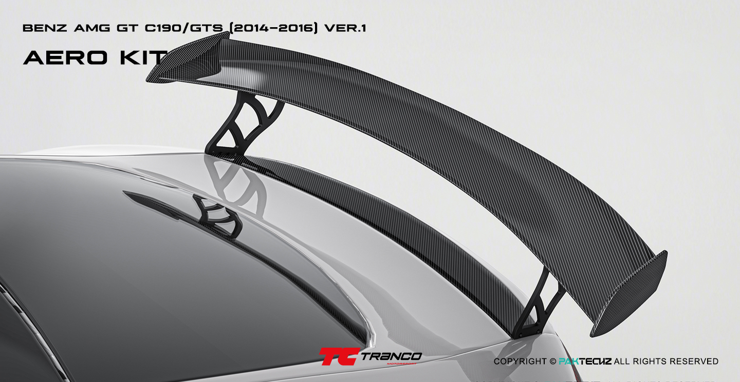 AMG GT C190 Paktechz 碳纖維 戰鬥尾翼