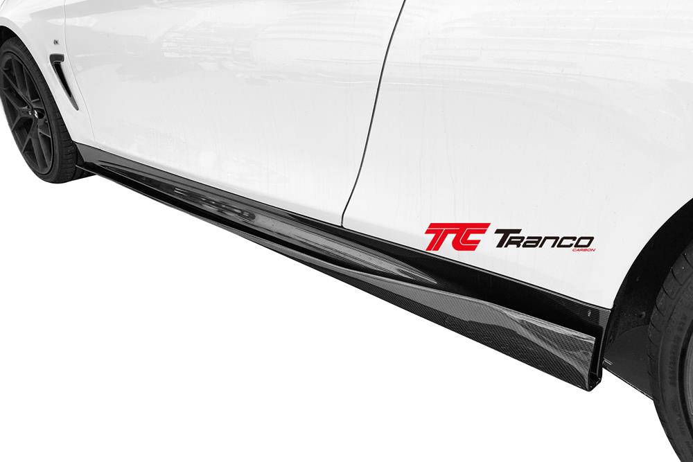 B43248 <BR>  F32/33/36 B 側裙定風翼 FOR M 保桿/ 台製M4樣式保桿 <BR>  適用:M SPORT/ M TECH保桿/ 台製M4樣式保桿 <BR>  材質:碳纖維