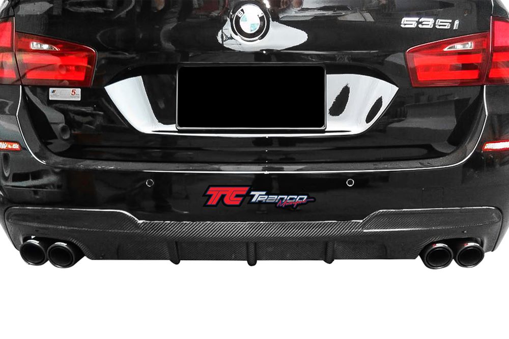 B51020<BR>F10/11 P 後下巴 (4出) FOR M 保桿<BR>適用:M Sport/ M tech保桿<BR>材質:碳纖維