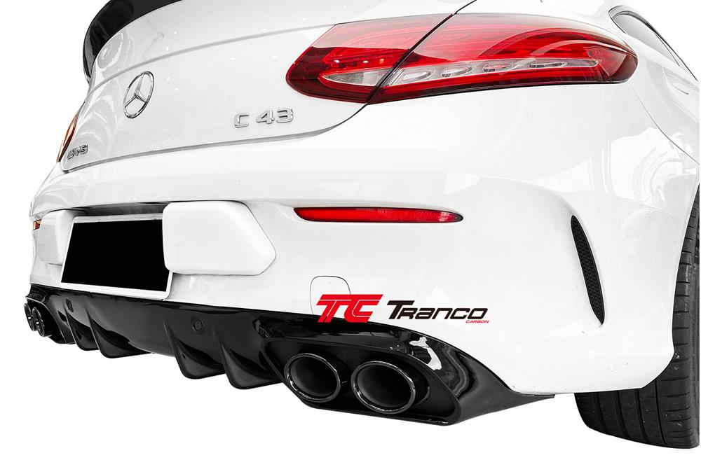 MC20550 <BR> C205 LCI 小改款 2門 C43 後下巴總成 AMG保桿 <BR> 適用:AMG保桿 <BR> 材質:ABS