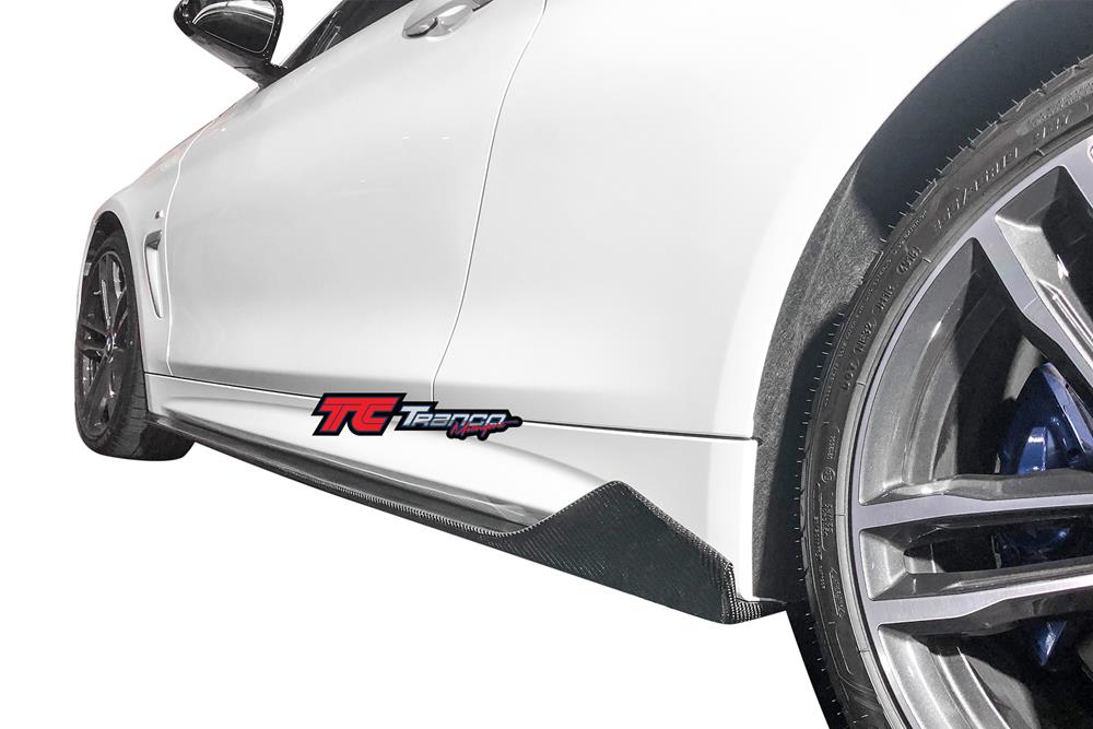 B43230 <BR>  F32/33/36 R 側裙定風翼 FOR M 保桿/ 台製M4樣式保桿 <BR>  適用:M SPORT/ M TECH保桿/ 台製M4樣式保桿  <BR> 材質:碳纖維