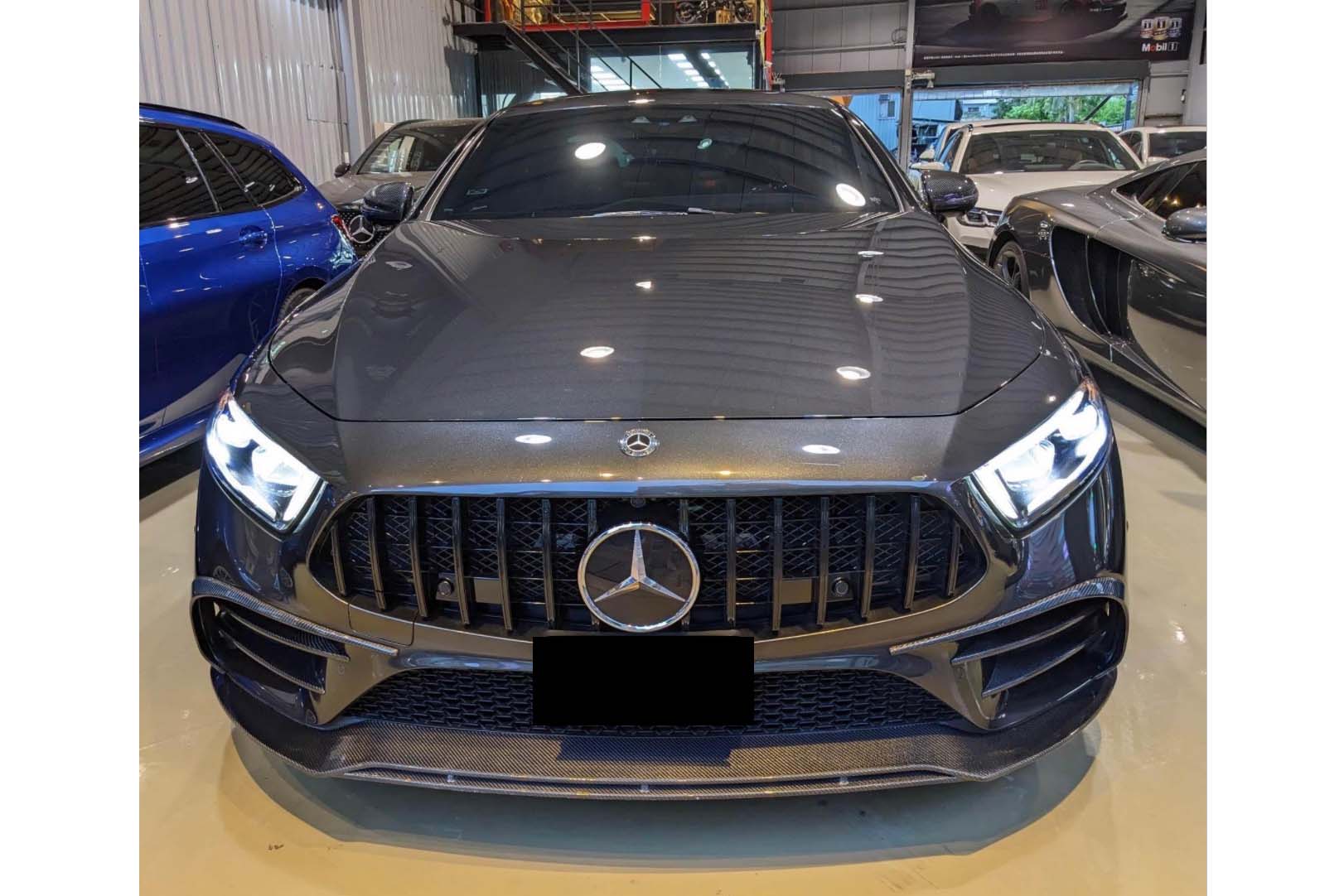 CLS C257 雙層碳纖維前下巴