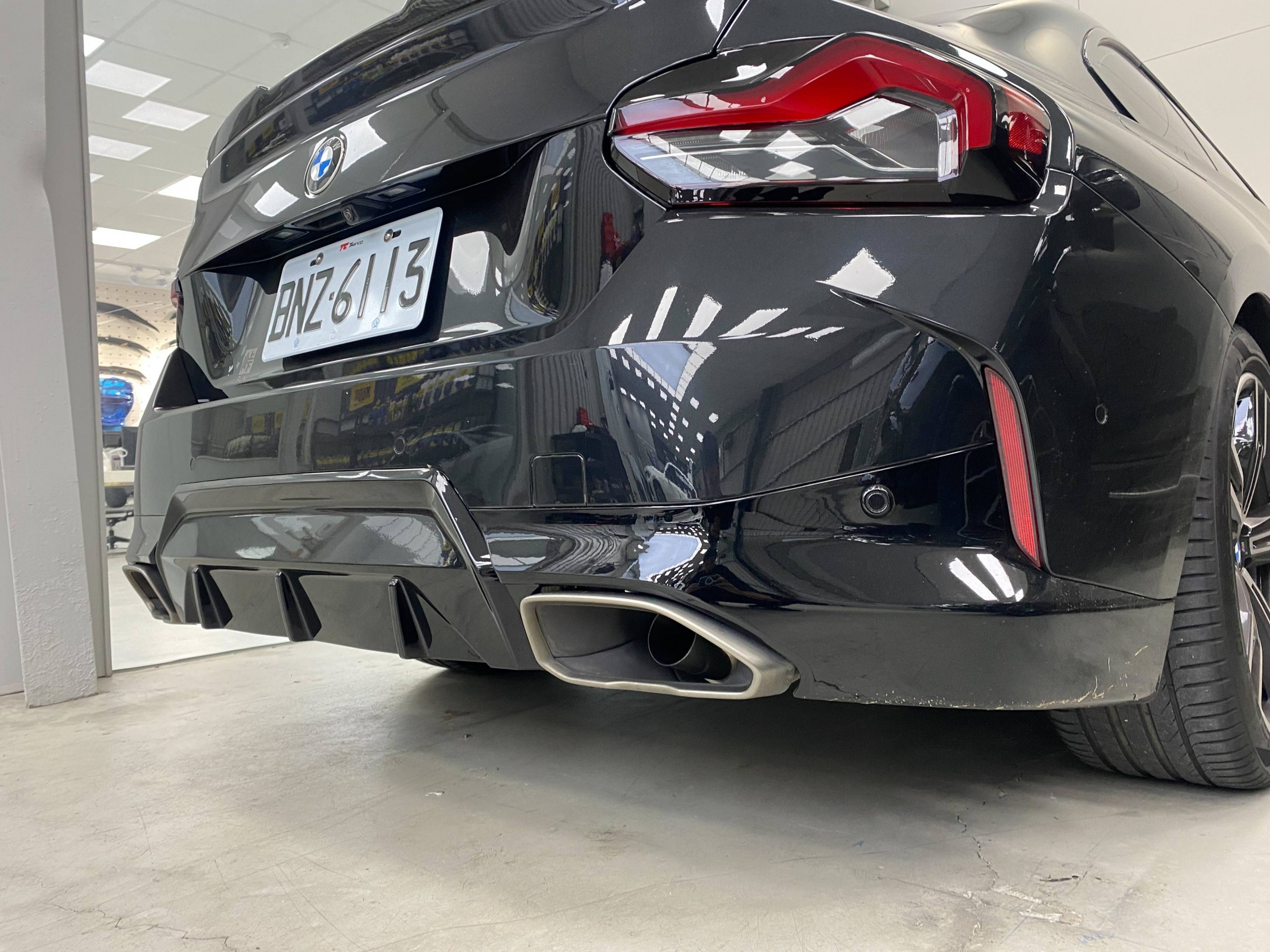 G42 改 M240i 亮黑 後下巴 尾飾管