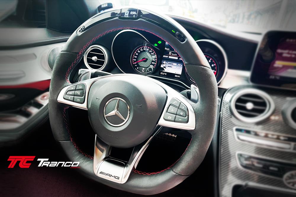 MU19<BR>   BENZ 超轉燈 方向盤 麂皮 <BR>  適用:W213 W238  <BR> 材質: