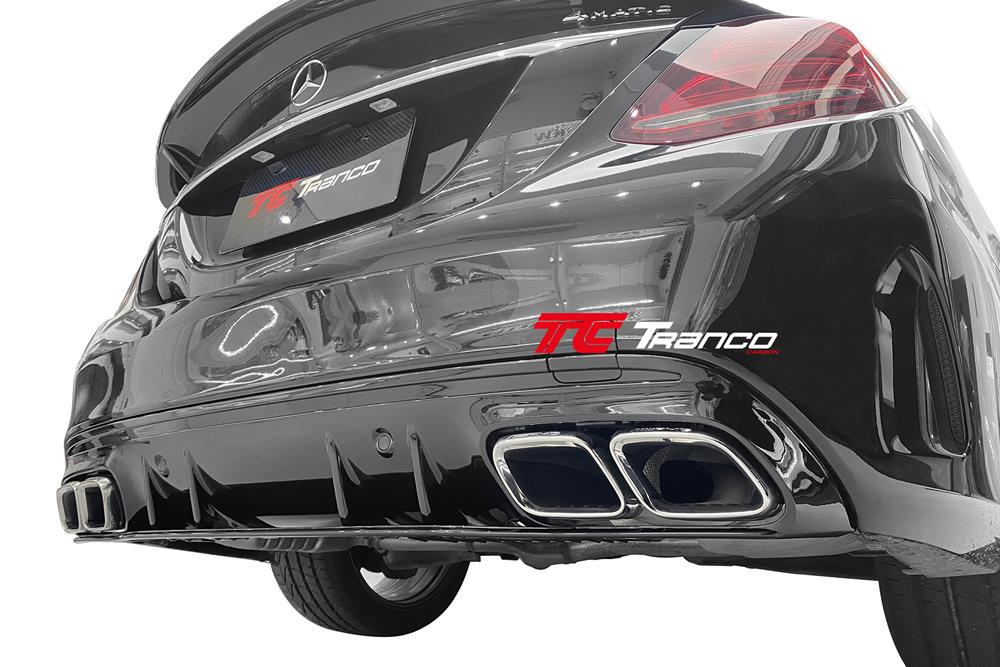 MC20545  <BR>W205 LCI 小改款 C63 後下巴總成 AMG保桿  <BR>適用:AMG保桿 <BR> 材質:ABS