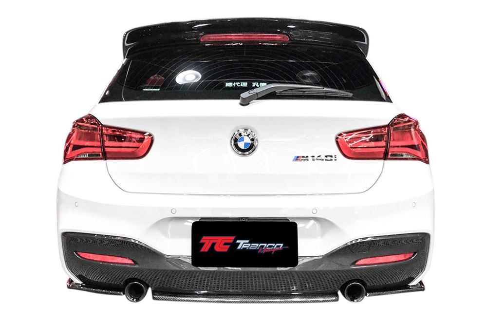 B12010  <BR>F20 LCI 小改款 後保定風翼 三件式  適用:M SPORT/ M TECH保桿<BR>  材質:碳纖維