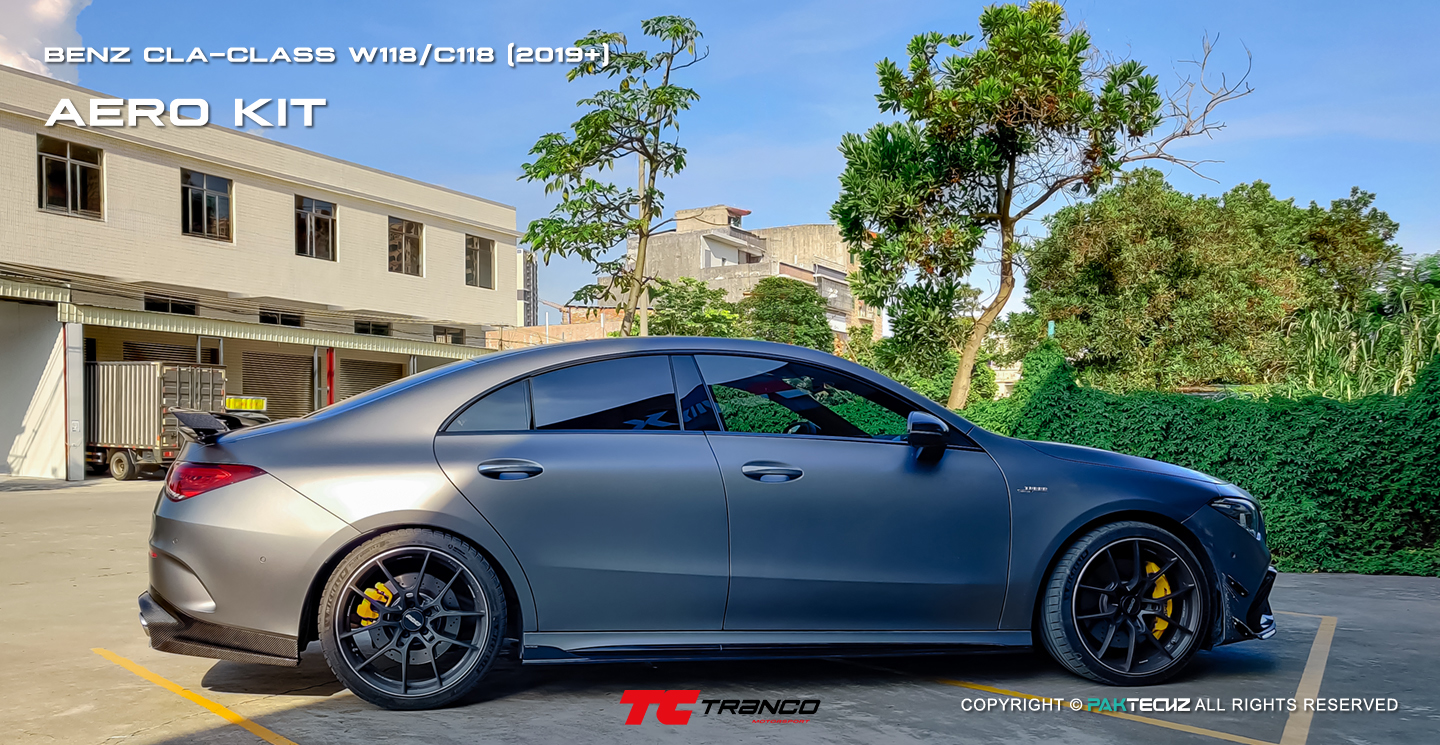 CLA C118 CLA45 Paktechz 碳纖維 側裙定風翼