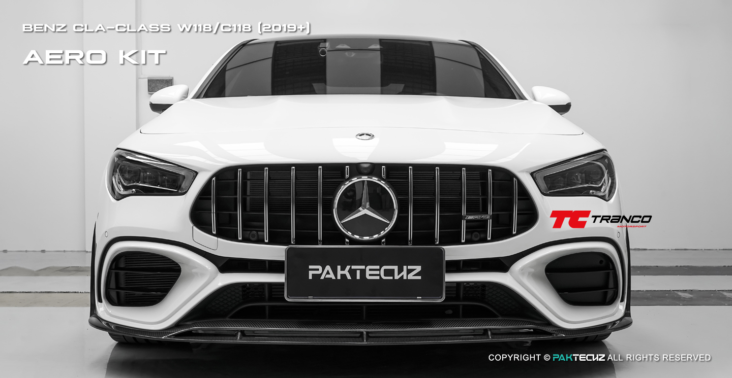 CLA C118 CLA45 Paktechz 碳纖維 前下巴